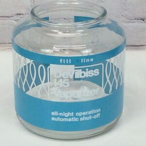 Vintage DeVilbiss No. 145 Vaporizer Humidifier Aqua Blue Glass Piece ONLY